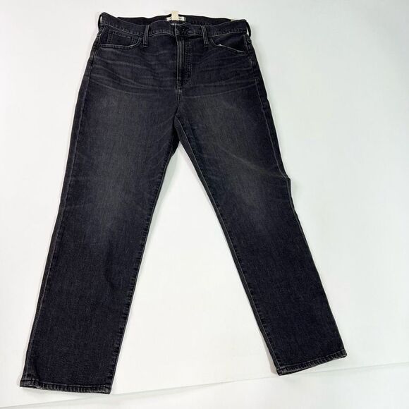 Madewell The Perfect Vintage Crop Jeans Womens 33T Blue Cotton Blend Stretch - Picture 1 of 13